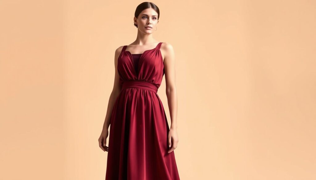 dress for apple-shaped body